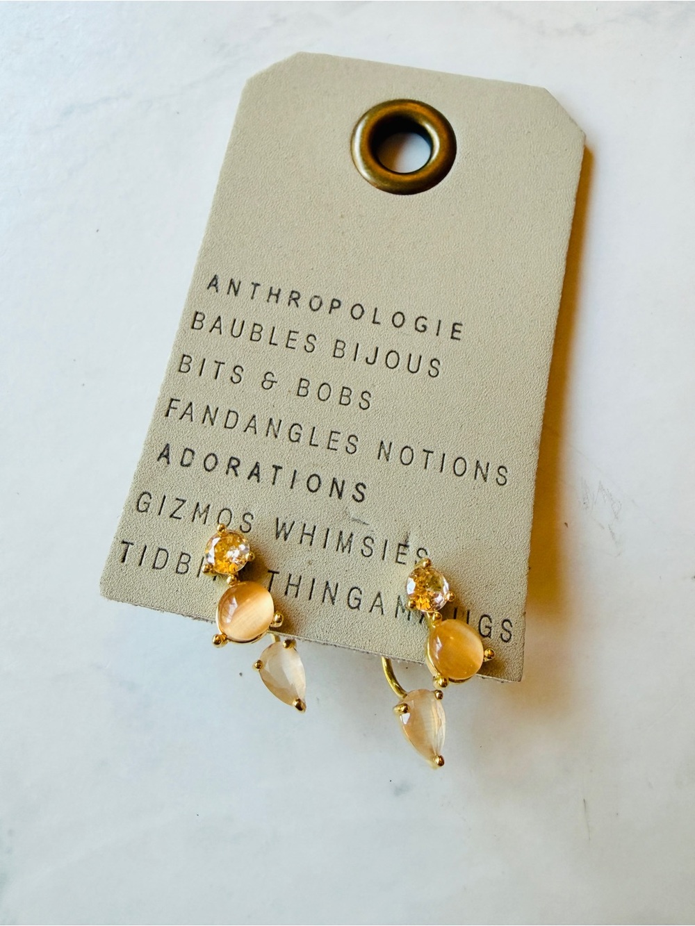 NWT Anthropologie Colorful Ear Jacket Earring